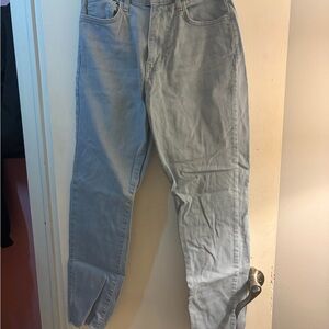 Forever 21 Light Gray Straight Jeans
